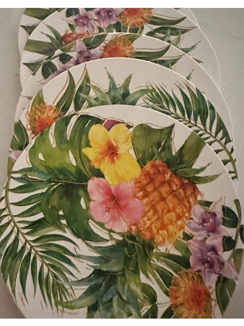 Nautica Tropical Cocktail Set | Cocktail Shaker, Coasters & Pineapple Accessor